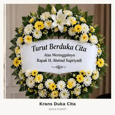 Krans Bunga Duka Dyandra Convention Center Surabaya